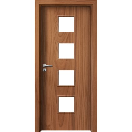 Interiérové dvere Delta.02 Čerešňa (Otváranie Pravé, Výplň Plná drevotrieska)