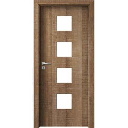 Interiérové dvere Delta.02 Dub authentic (Otváranie Pravé, Výplň Plná drevotrieska)