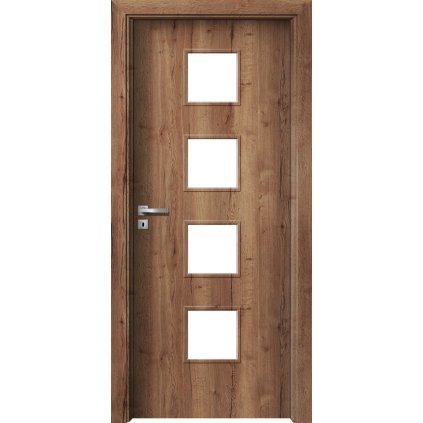 Interiérové dvere Delta.02 Dub halifax tabakový (Otváranie Pravé, Výplň Plná drevotrieska)