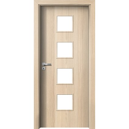 Interiérové dvere Delta.02 Jaseň pieskový (Otváranie Pravé, Výplň Plná drevotrieska)