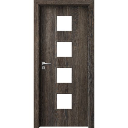 Interiérové dvere Delta.02 Wenge (Otváranie Pravé, Výplň Plná drevotrieska)