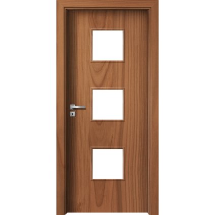 Interiérové dvere Delta.03 Čerešňa (Otváranie Pravé, Výplň Plná drevotrieska)