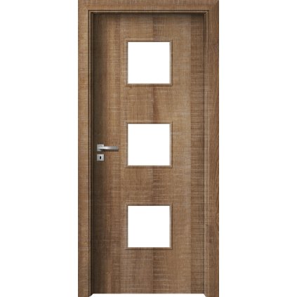 Interiérové dvere Delta.03 Dub authentic (Otváranie Pravé, Výplň Plná drevotrieska)