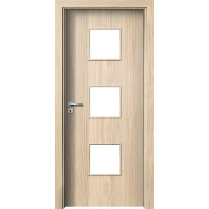 Interiérové dvere Delta.03 Jaseň pieskový (Otváranie Pravé, Výplň Plná drevotrieska)