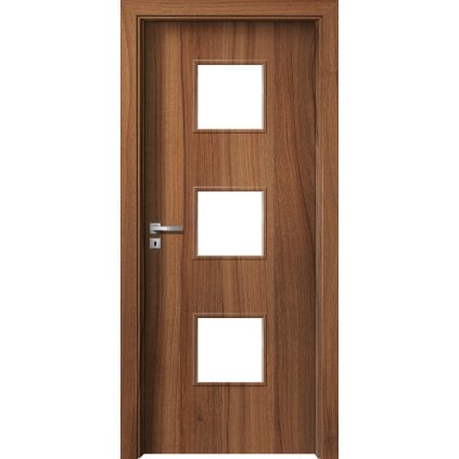 Interiérové dvere Delta.03 Orech (Otváranie Pravé, Výplň Plná drevotrieska)