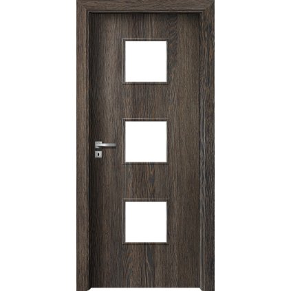 Interiérové dvere Delta.03 Wenge (Otváranie Pravé, Výplň Plná drevotrieska)