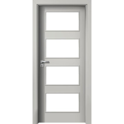 Interiérové dvere Delta.04 Sivá (Otváranie Pravé)
