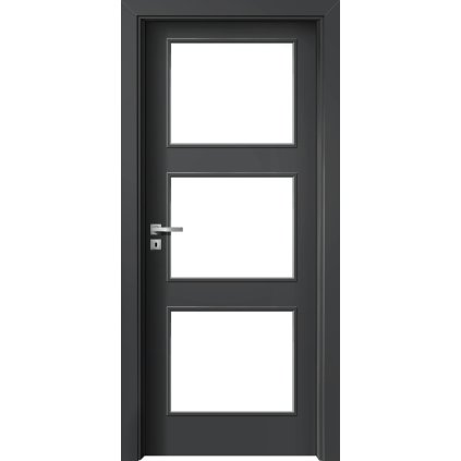 Interiérové dvere Delta.05 Diamantovo sivá (Otváranie Pravé)