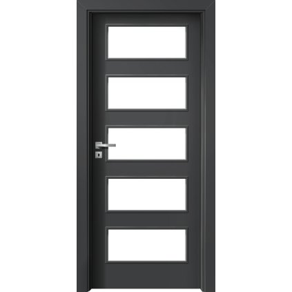 Interiérové dvere Delta.06 Diamantovo sivá (Otváranie Pravé)