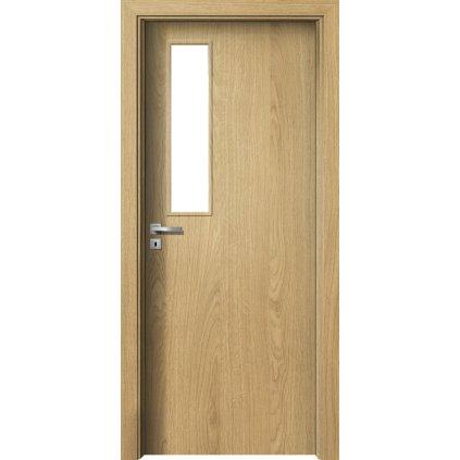 Interiérové dvere Delta.07 Dub (Otváranie Pravé, Výplň Plná drevotrieska)