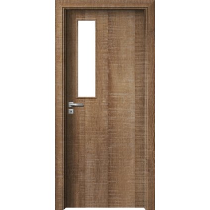 Interiérové dvere Delta.07 Dub authentic (Otváranie Pravé, Výplň Plná drevotrieska)