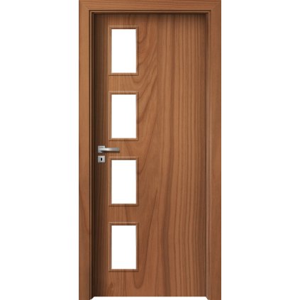 Interiérové dvere Delta.14 Čerešňa (Otváranie Pravé, Výplň Plná drevotrieska)