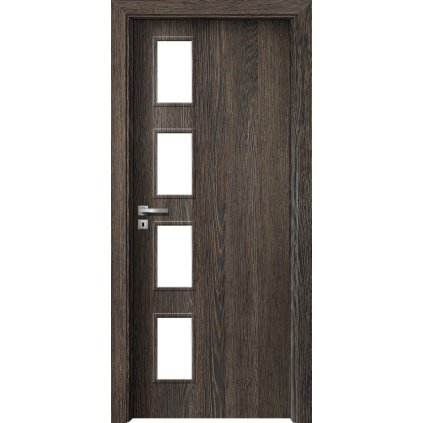 Interiérové dvere Delta.14 Wenge (Otváranie Pravé, Výplň Plná drevotrieska)