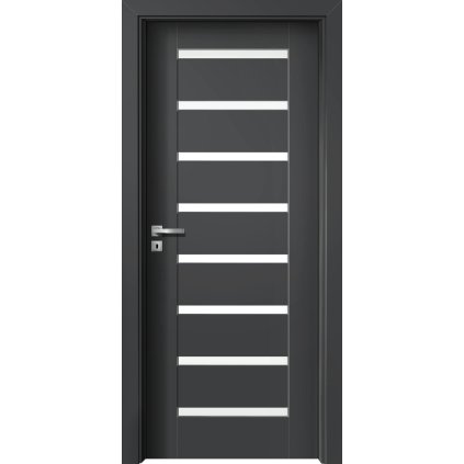 Interiérové dvere Éta.01 Diamantovo sivá (Otváranie Pravé)