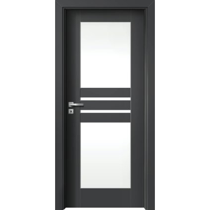 Interiérové dvere Éta.10 Diamantovo sivá (Otváranie Pravé)