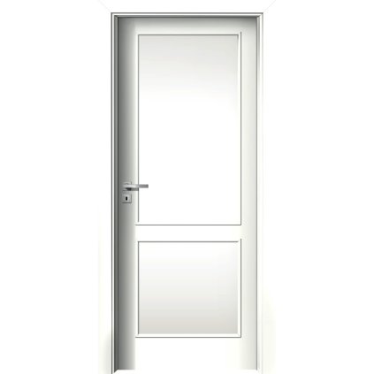 Interiérové dvere Gama.04 Biela pór (Otváranie Pravé)