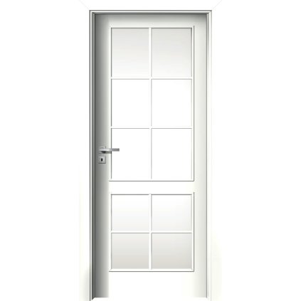 Interiérové dvere Gama.22 Biela pór (Otváranie Pravé)