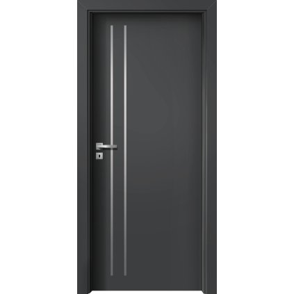 Interiérové dvere Kappa.01 Diamantovo sivá (Otváranie Pravé)