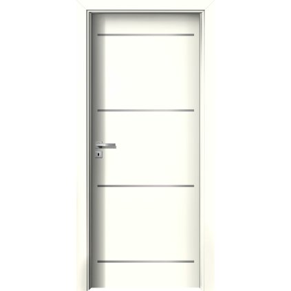 Interiérové dvere Kappa.04 Biela (Otváranie Pravé)