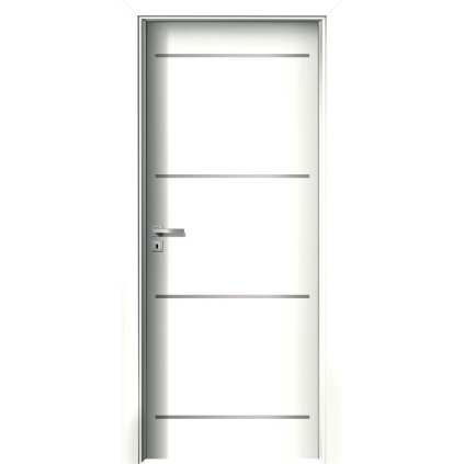 Interiérové dvere Kappa.04 Biela pór (Otváranie Pravé)