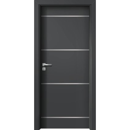 Interiérové dvere Kappa.05 Diamantovo sivá (Otváranie Pravé)