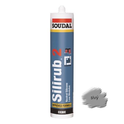 49701 silikon soudal silirub 2 sivy 300 ml neutralny oxim ean 5411183001633