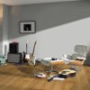 drevena podlaha parador classic 3025 dub 1744845 v interieri s gitarami