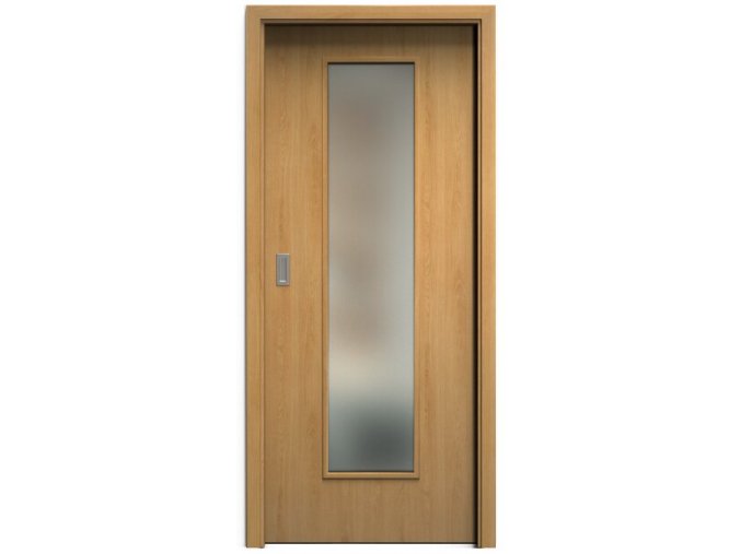 SAPELI ELEGANT PRAKTIK M55 - START - POSUVNÉ DVEŘE VČ. ZÁRUBNĚ - Dub