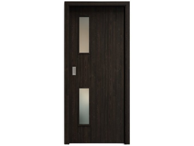 SAPELI ELEGANT KOMFORT M32 - CPL LAMINÁT - POSUVNÉ DVEŘE VČ. ZÁRUBNĚ - Wenge