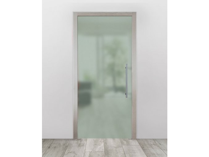 Celoskleněné dveře do pouzdra - Satinato Zelená (Průchozí výška (cm) 210, Průchozí šířka (cm) 120)