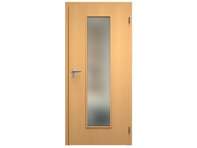 SAPELI ELEGANT KOMFORT M55 - DÝHA - OTOČNÉ DVEŘE VČ. ZÁRUBNĚ - BUK (Průchozí výška (cm) 210, Průchozí šířka (cm) 120, typ skla Satináto bílé)
