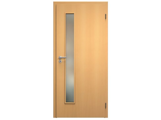 SAPELI ELEGANT KOMFORT M60 - DÝHA - OTOČNÉ DVEŘE VČ. ZÁRUBNĚ - Buk (Průchozí výška (cm) 210, Průchozí šířka (cm) 120, typ skla Satináto bílé)
