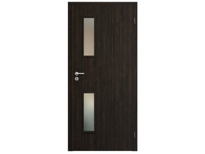 SAPELI ELEGANT KOMFORT M32 - CPL LAMINÁT - OTOČNÉ DVEŘE VČ. ZÁRUBNĚ - Wenge