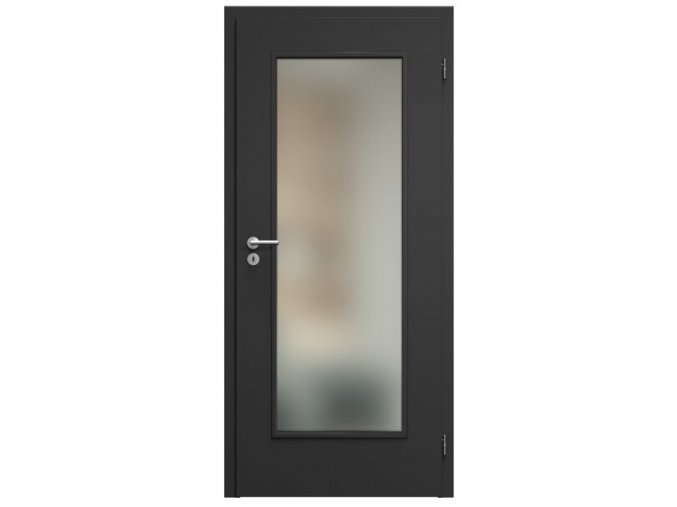 SAPELI ELEGANT KOMFORT M40 - CPL LAMINÁT - OTOČNÉ DVEŘE VČ. ZÁRUBNĚ - Černá grafit