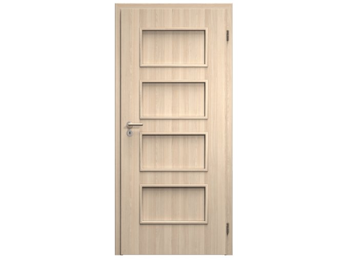 SAPELI SWING KOMFORT M19 - CPL LAMINÁT - OTOČNÉ DVEŘE VČ. ZÁRUBNĚ - Jasan (Průchozí výška (cm) 210, Průchozí šířka (cm) 90)