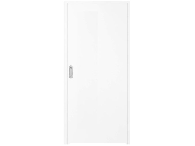 Dveře do týdne - plné hladké sněhobílá