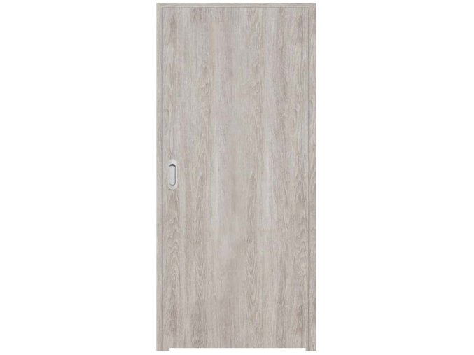 dvere plne hladke dub sedy