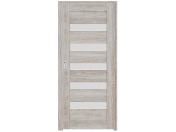 dvere prosklene m dub sedy