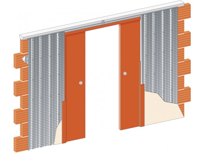 1250 mm - Stavební pouzdro JAP 715 NORMA LINE - KOMFORT - ZEĎ