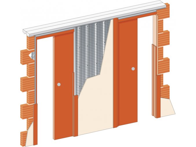 2x 700 mm - Stavební pouzdro JAP 720 NORMA LINE - UNIBOX - SDK