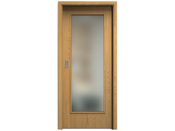 SAPELI ELEGANT KOMFORT M40 - DÝHA - POSUVNÉ DVERE VR. ZÁRUBNE - Dub natur