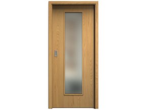 SAPELI ELEGANT KOMFORT M55 - DÝHA - POSUVNÉ DVERE VR. ZÁRUBNE - Dub natur
