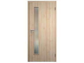 SAPELI ELEGANT PRAKTIK M60 - START - OTOČNÉ DVEŘE VČ. ZÁRUBNĚ - Buk (Průchozí výška (cm) 197, Průchozí šířka (cm) 60, typ skla Satináto bílé)