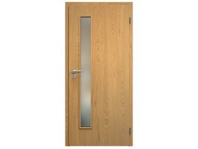SAPELI ELEGANT KOMFORT M60 - DÝHA - OTOČNÉ DVEŘE VČ. ZÁRUBNĚ - Dub natur (Průchozí výška (cm) 210, Průchozí šířka (cm) 120, typ skla Satináto bílé)