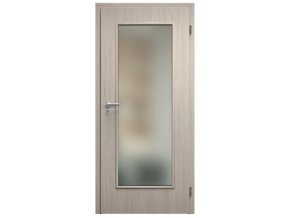 SAPELI ELEGANT KOMFORT M40 - CPL LAMINÁT - OTOČNÉ DVEŘE VČ. ZÁRUBNĚ - Borovice bílá (Průchozí výška (cm) 210, Průchozí šířka (cm) 120, typ skla Satináto bílé)