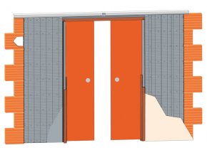 1250 mm - Stavební pouzdro JAP 711 LATENTE LINE - KOMFORT