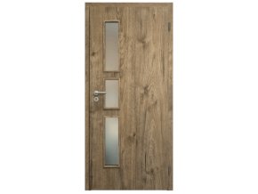 SAPELI ELEGANT KOMFORT M32 - CPL LAMINÁT - OTOČNÉ DVEŘE VČ. ZÁRUBNĚ - Dub sherwood struktur