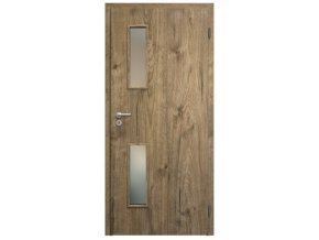 SAPELI ELEGANT KOMFORT M32 - CPL LAMINÁT - OTOČNÉ DVEŘE VČ. ZÁRUBNĚ - Dub sherwood