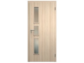 SAPELI ELEGANT KOMFORT M32 - CPL LAMINÁT - OTOČNÉ DVEŘE VČ. ZÁRUBNĚ - Jasan struktur