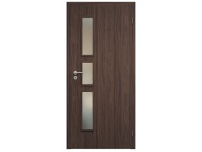 SAPELI ELEGANT KOMFORT M32 - CPL LAMINÁT - OTOČNÉ DVEŘE VČ. ZÁRUBNĚ - Ořech struktur